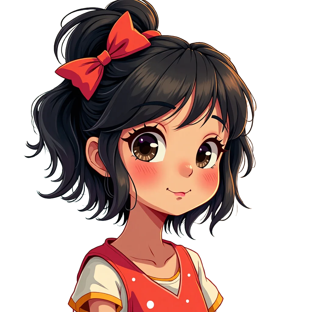 Cute Anime Girl Portrait